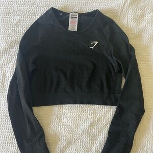 Gymshark Vital Seamless 2.0 Long Sleeve Crop Top, Women's Size Medium
